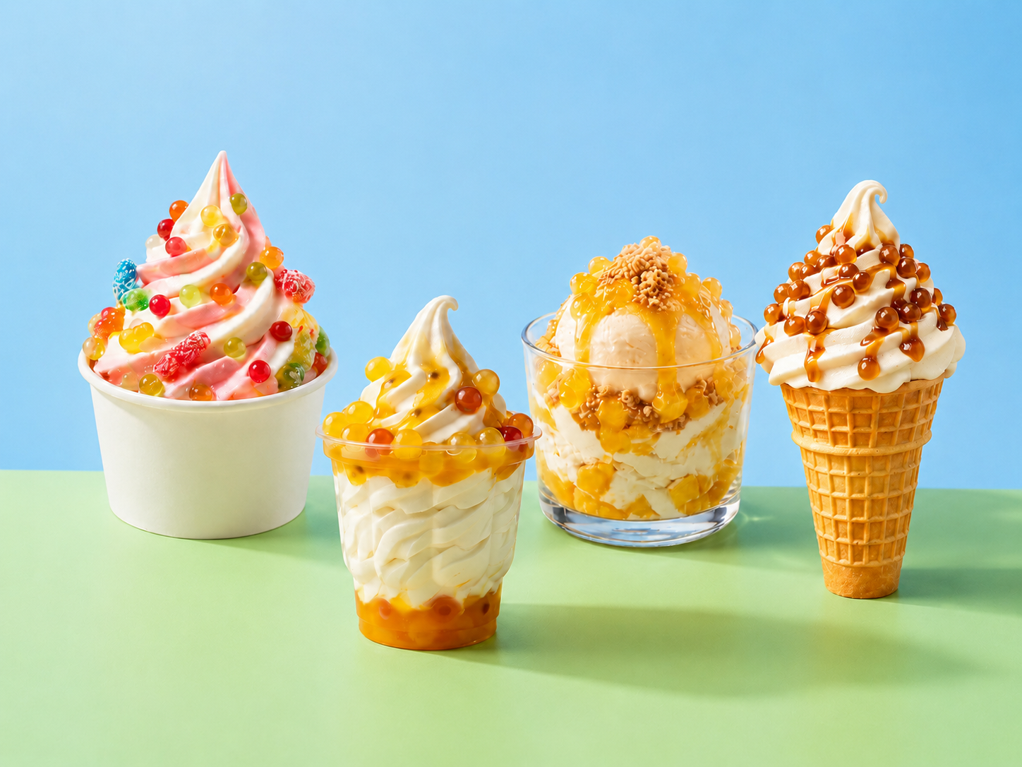 Popping Boba for Soft Serve, Sundaes and Frozen Yogurt