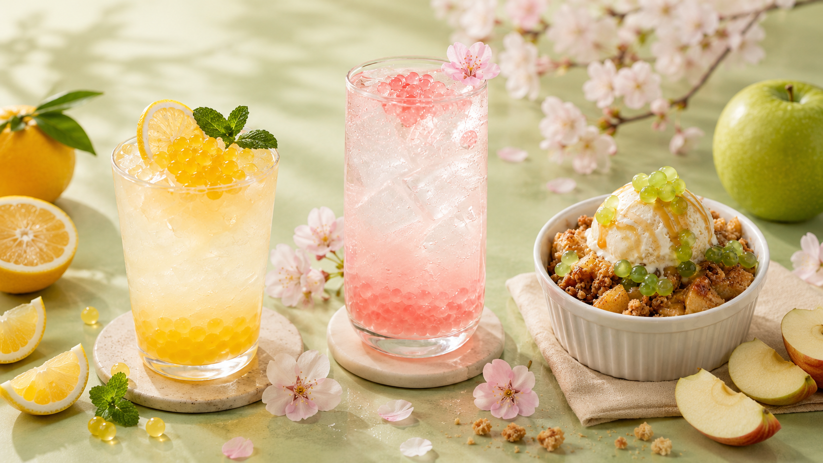 Seasonal Retail Concepts with Popping Boba