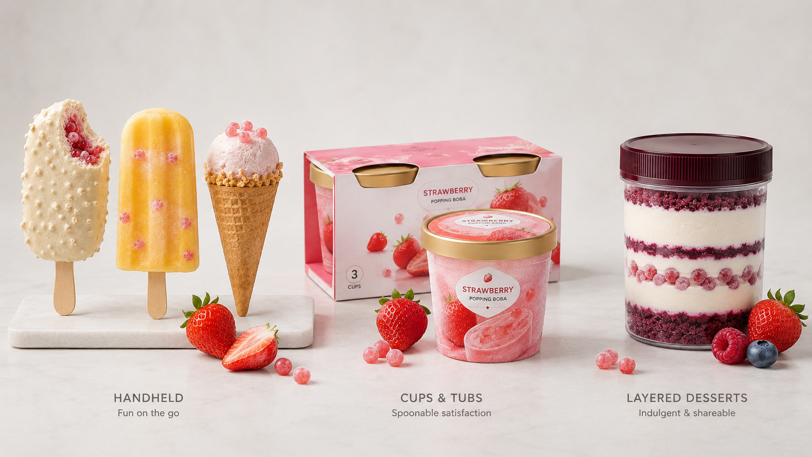 Popping Boba in Ice Cream and Frozen Desserts